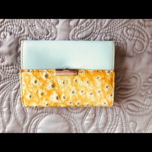 Lancaster ostrich Paris ladies wallet